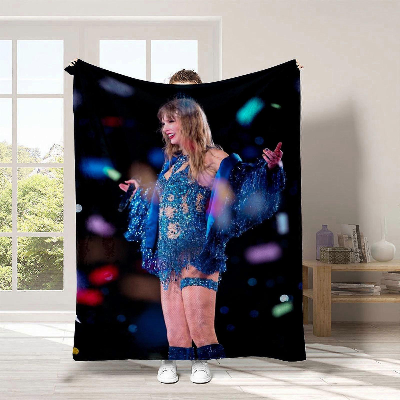 Novinka Taylor Swift TaylorSwift deka Taylor Swift obklopujúca hrubá flanelová deka na zdriemnutie MT22
