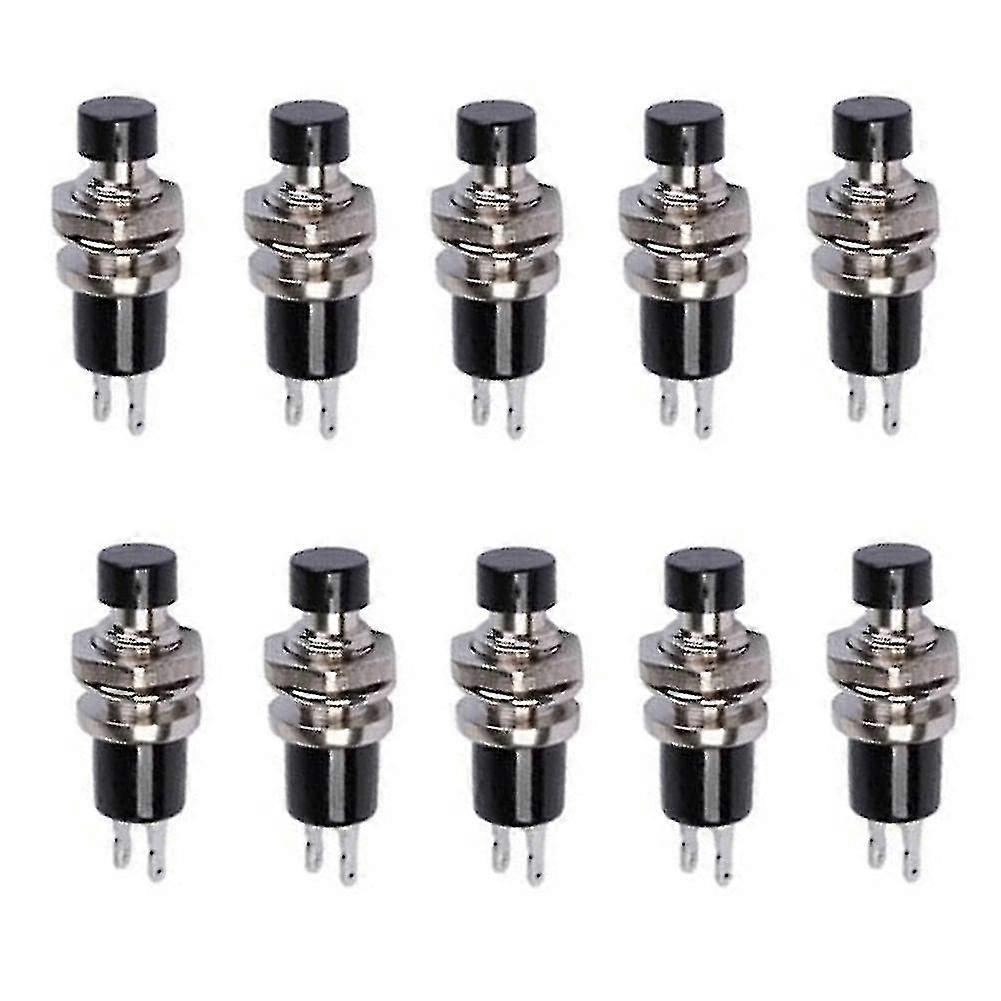 10 Pcs Mini Momentary On/off Locking Latching Push Button Car/boat Switch