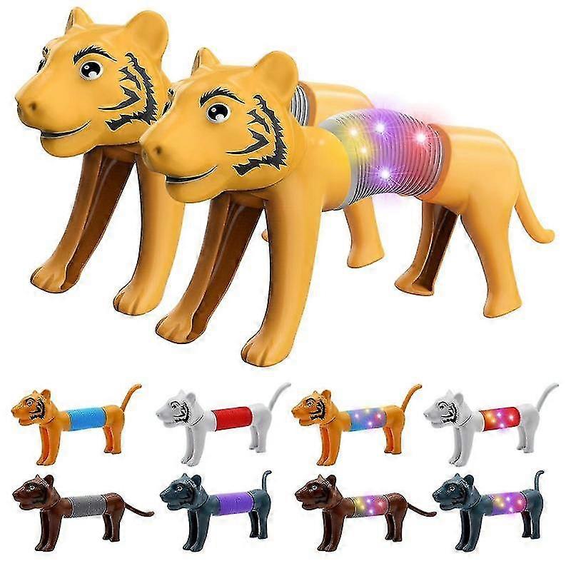 Rör Sträckbara tigerrör för barn Sensoriska leksaker Djurform för lättnad Julklapp för barn