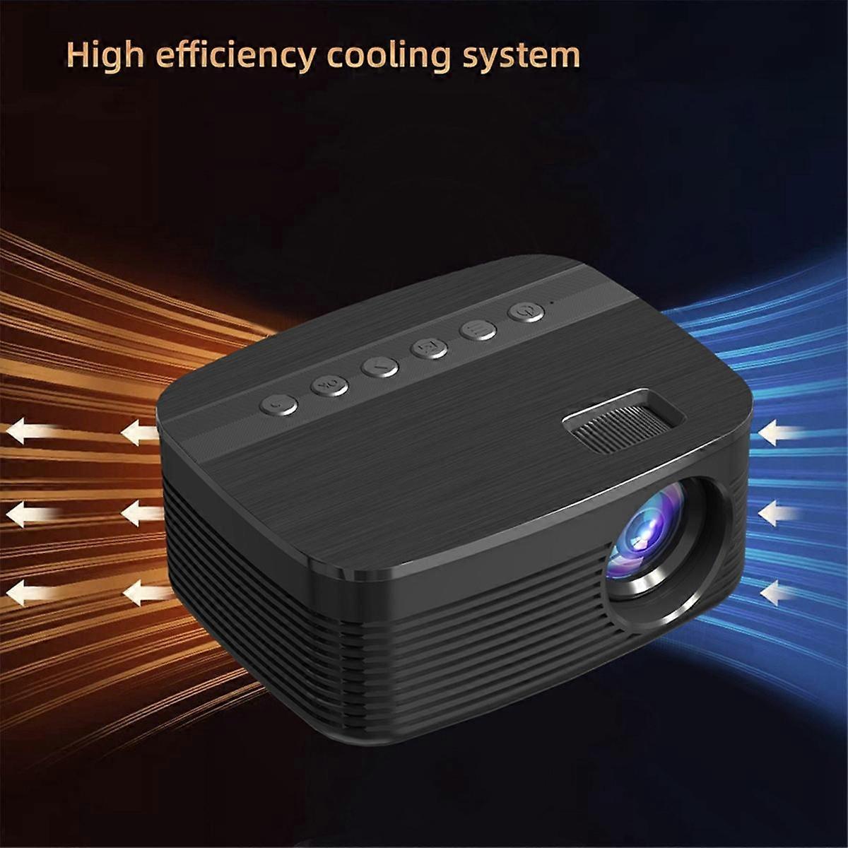 1920x1080P Projector T11 Multi-Functional Home Projector Mini Portable Same Screen Version Projector UK Plug
