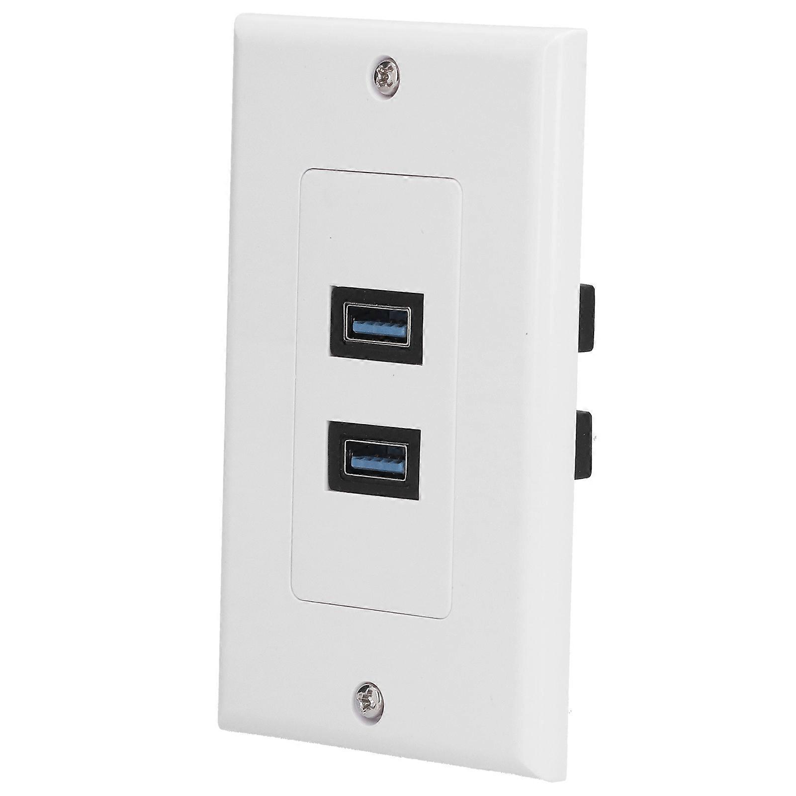 USB 3.0 Wall Plate Data Transmission 2 Port USB 3.0 Component Composite Wall Panel compatible Charging