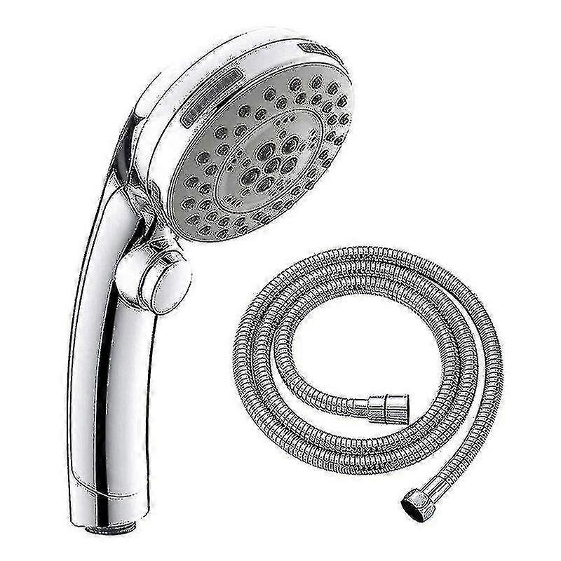 Shower Head Set With 1.5m Hose, Push-button Hand Shower