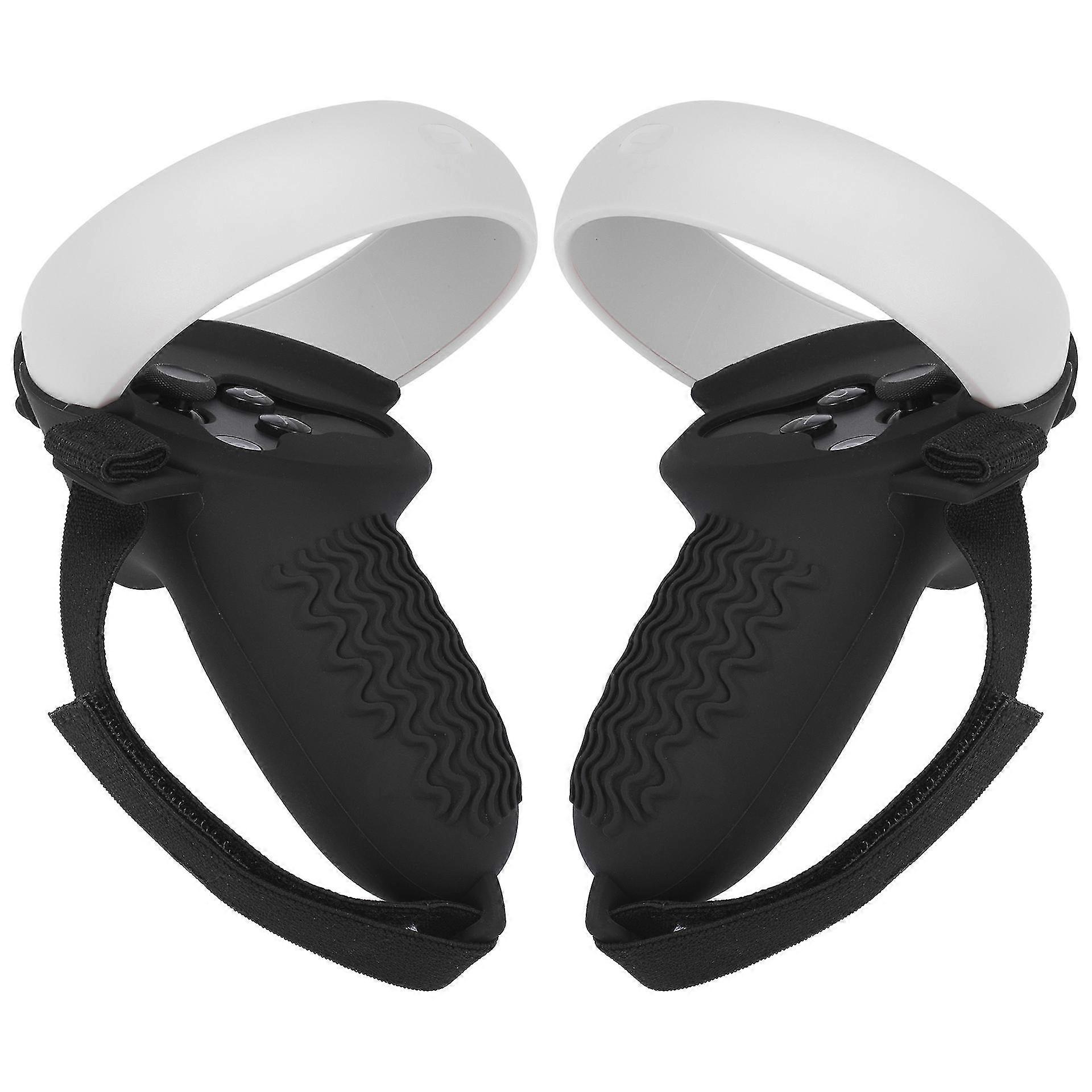 Adjustable Leather Hand Strap For Meta Quest 2 Controller Non-slip Hand Strap Black