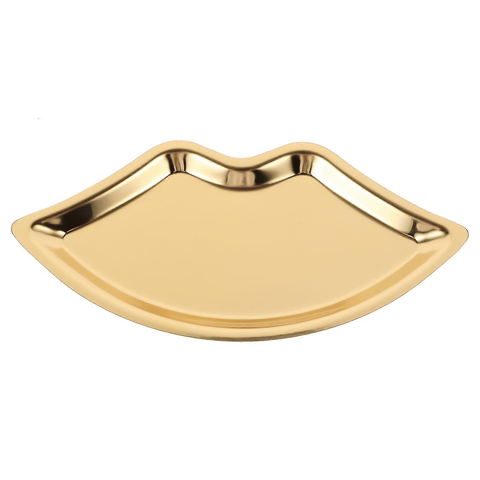 מגש דקורטיבי בושם מארגן איפור מגש קטן מחזיק תכשיטי נירוסטה