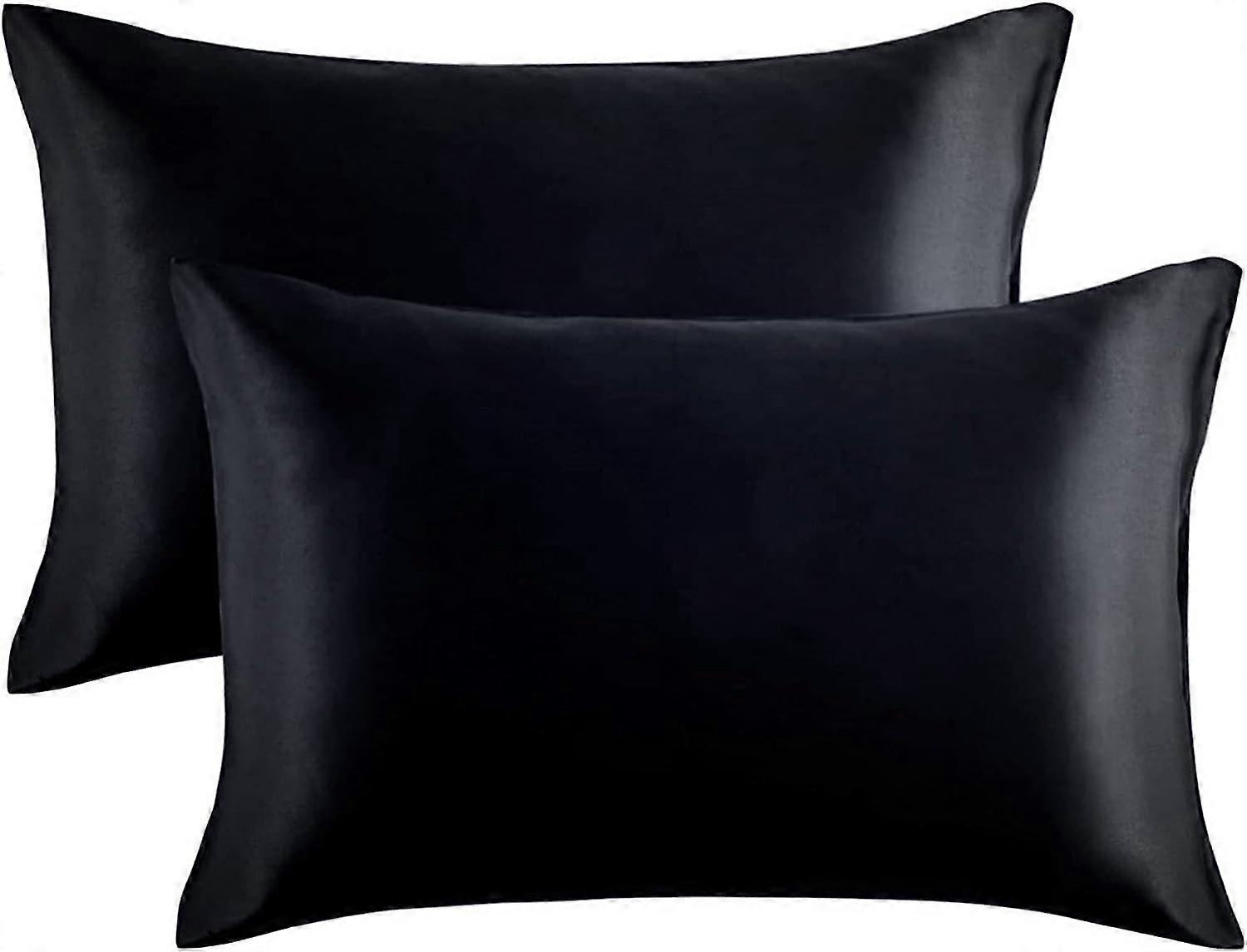 Pillowcases Pack of 2 50 x 75cm Standard Size - , extra soft smooth fiber pillowcases for hair and skin, envelope closure