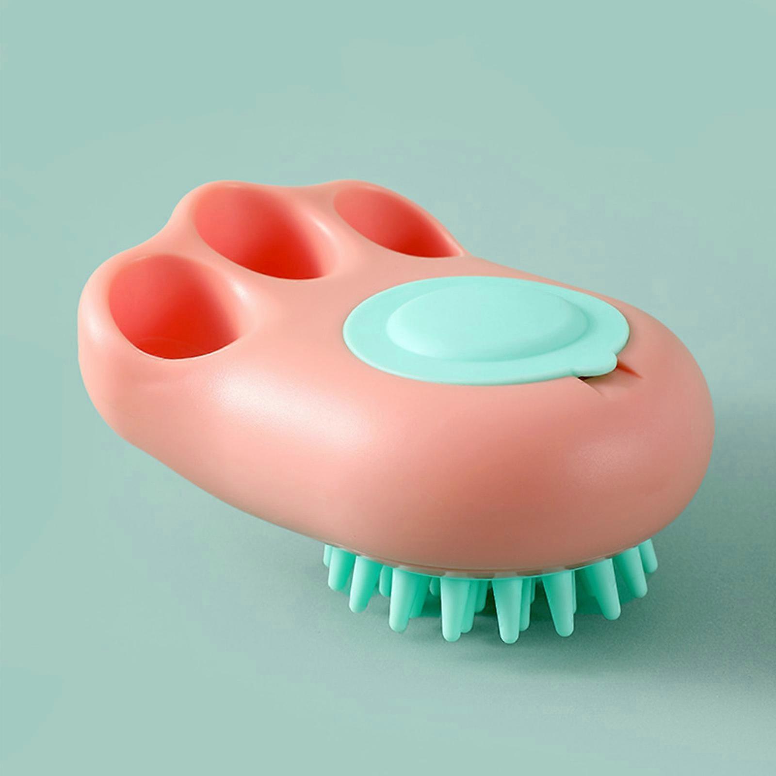 Dog Bath Brush, Pet Grooming Shampoo Brush, Soft Rubber Dog Scrubber for Bath,Non-slip Dog Wash Brush With Paw Palm Shape Design,Dog Shower Brush