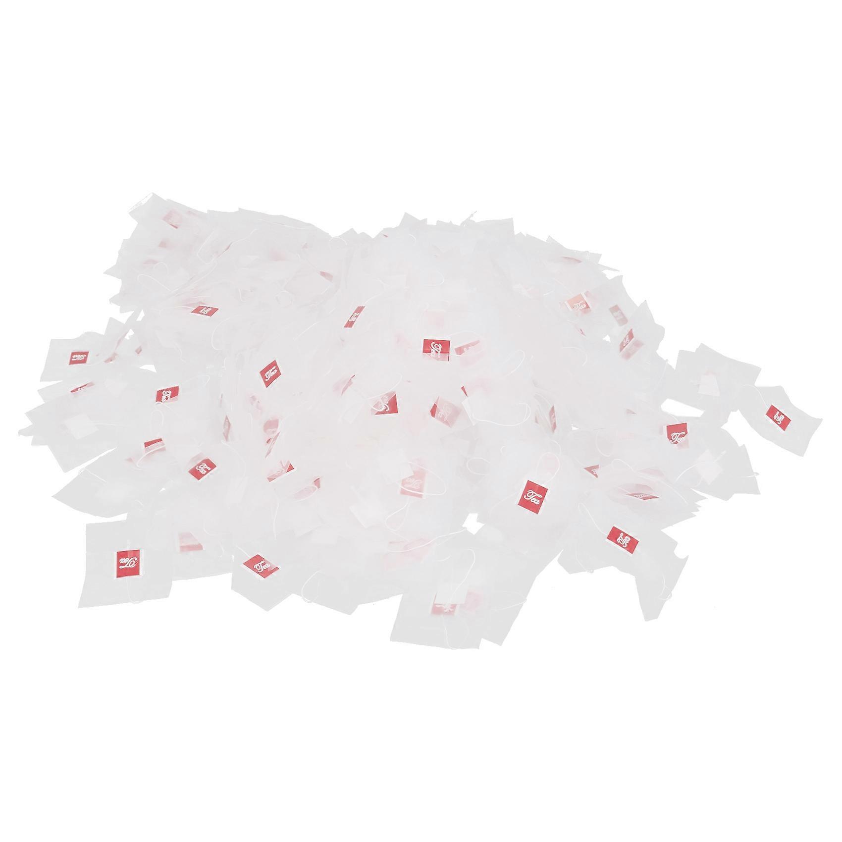 1000Pcs5.5 X 7Cm Tea Bag Filter Nylon Tea Bag Single String Label Transparent Empty Tea Bag