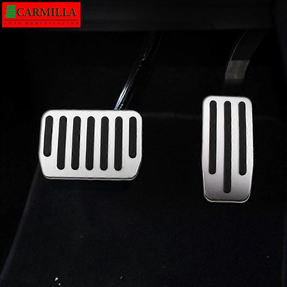 Carmilla Stainless Steel Car Pedals Modification Pad Cover for Tesla Model 3 S X ModelS ModelX 2012 2021 Auto Pedal Covers|Pedals|