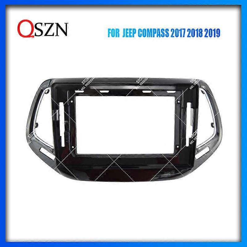 10.1'' Car radio Frame Fascia For JEEP Compass 2017 2018 2019 Installatio Player Panel Frame 2 Din Head Unit Fascia