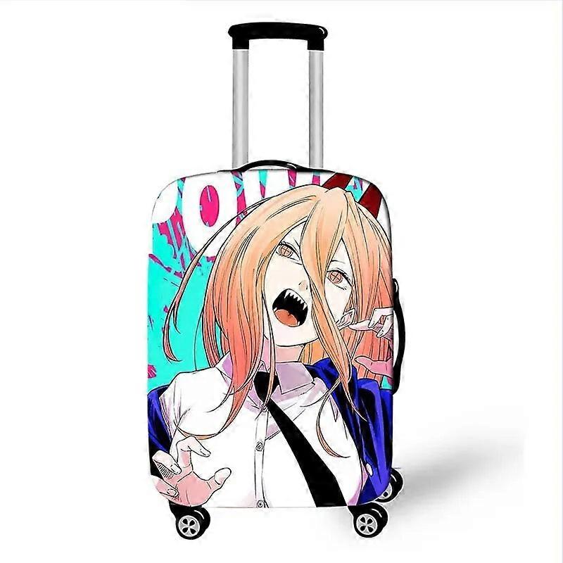 Anime Κάλυμμα αποσκευών αλυσοπρίονου για προστατευτικό κάλυμμα τρόλεϊ ταξιδιού Denji Pochita Κορίτσια γοτθικό κάλυμμα βαλίτσας κατά της σκόνης