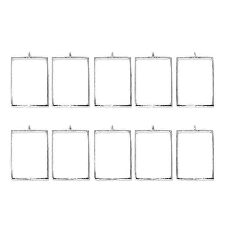 10 Bucăți Mini Rafinat Gol Charms DIY Breloc Pandantive Cadru Geometric