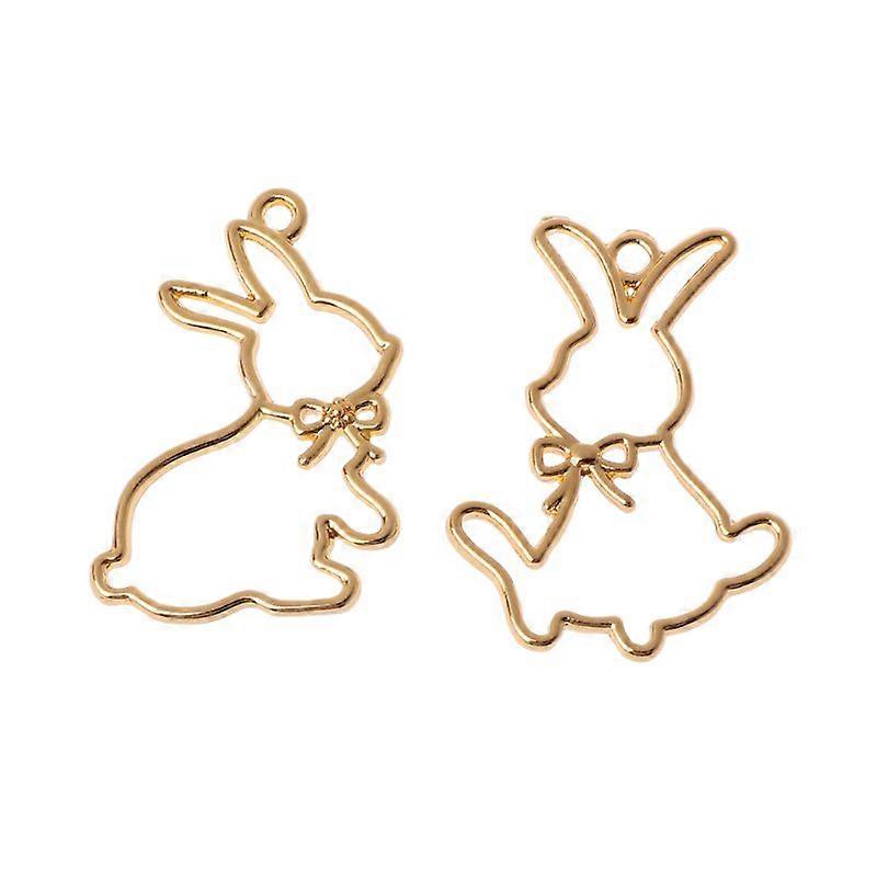 Creative Delicate Alloy Pins Cartoon Lovely Rabbit Shape Dangle Pendant