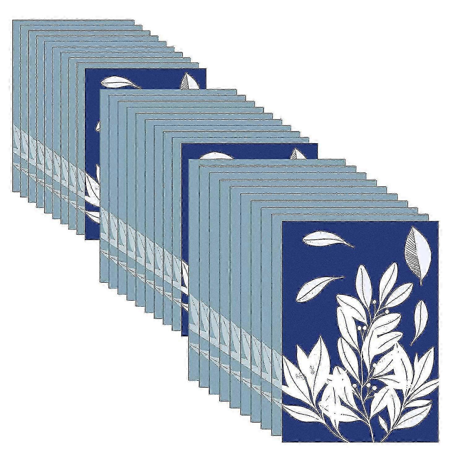 50 hojas Sun Print Paper Cyanotype Paper A4 A5 A6 Solar Drawing Paper Sensitivity Nature Printing