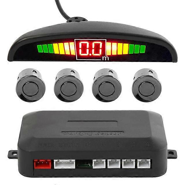Car Parktronic LED Display Auto Parking Sensor Kit Reverse Backup Car Parking Radar Monitor Detector System With 4 Sensor