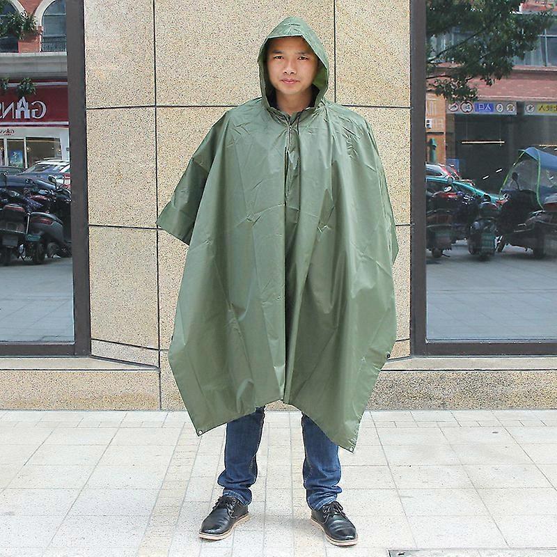 Dww-Un impermable une pice d'alpinisme en plein air vert militaire, largeur 140 cm largeur longueur 200 cm, adapt pour les pique-niques en plein air,