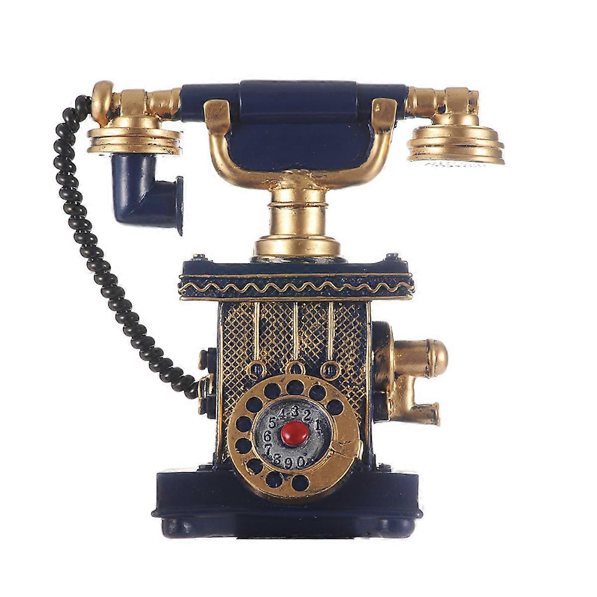 Antique Retro Telephone Model Toy Home Decoration