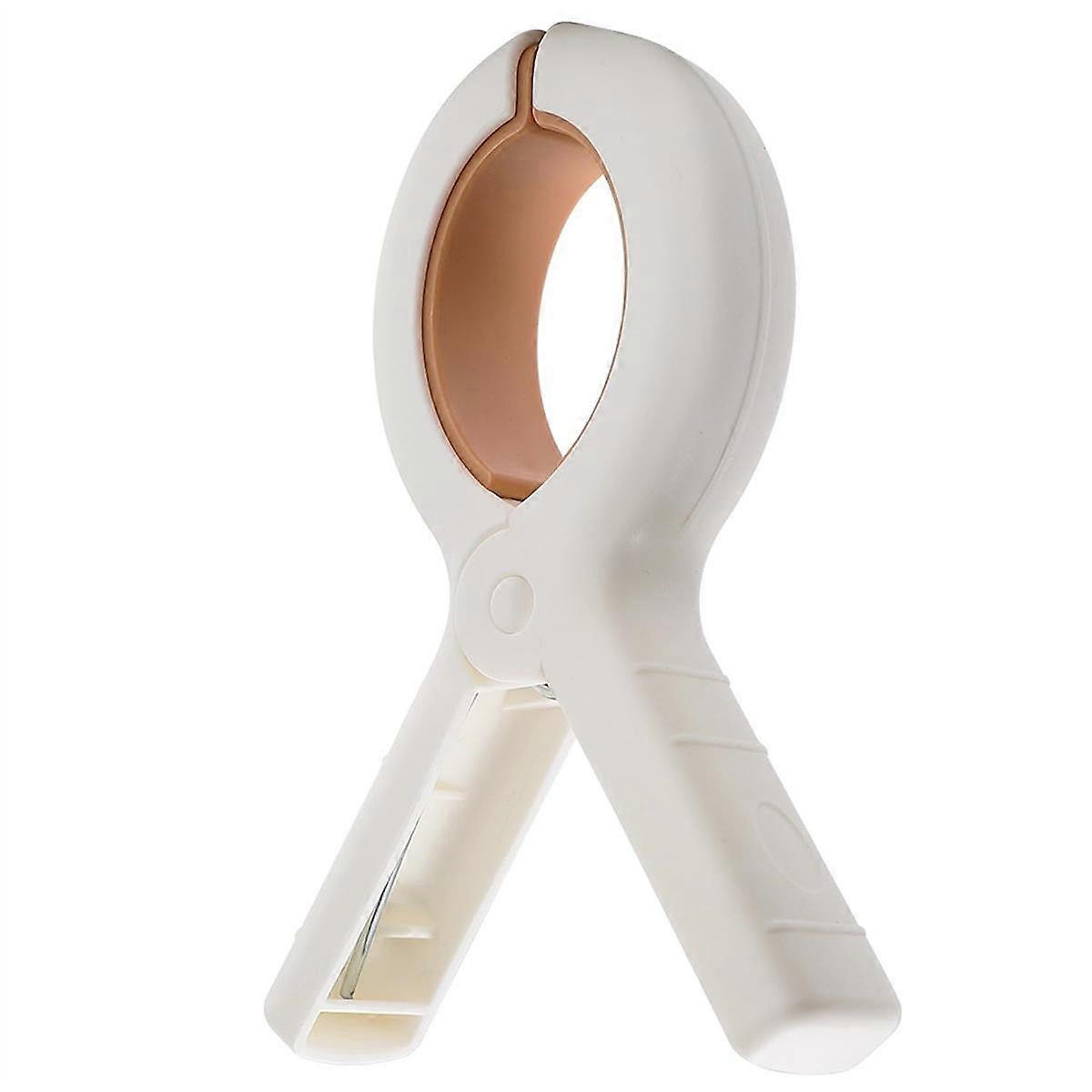 Beach Towel Clip, Large Clip, Outdoor Seamless Clip, Plastic Clip for Drying Clothes, Strong Windproof, Fixed Clip Khaki