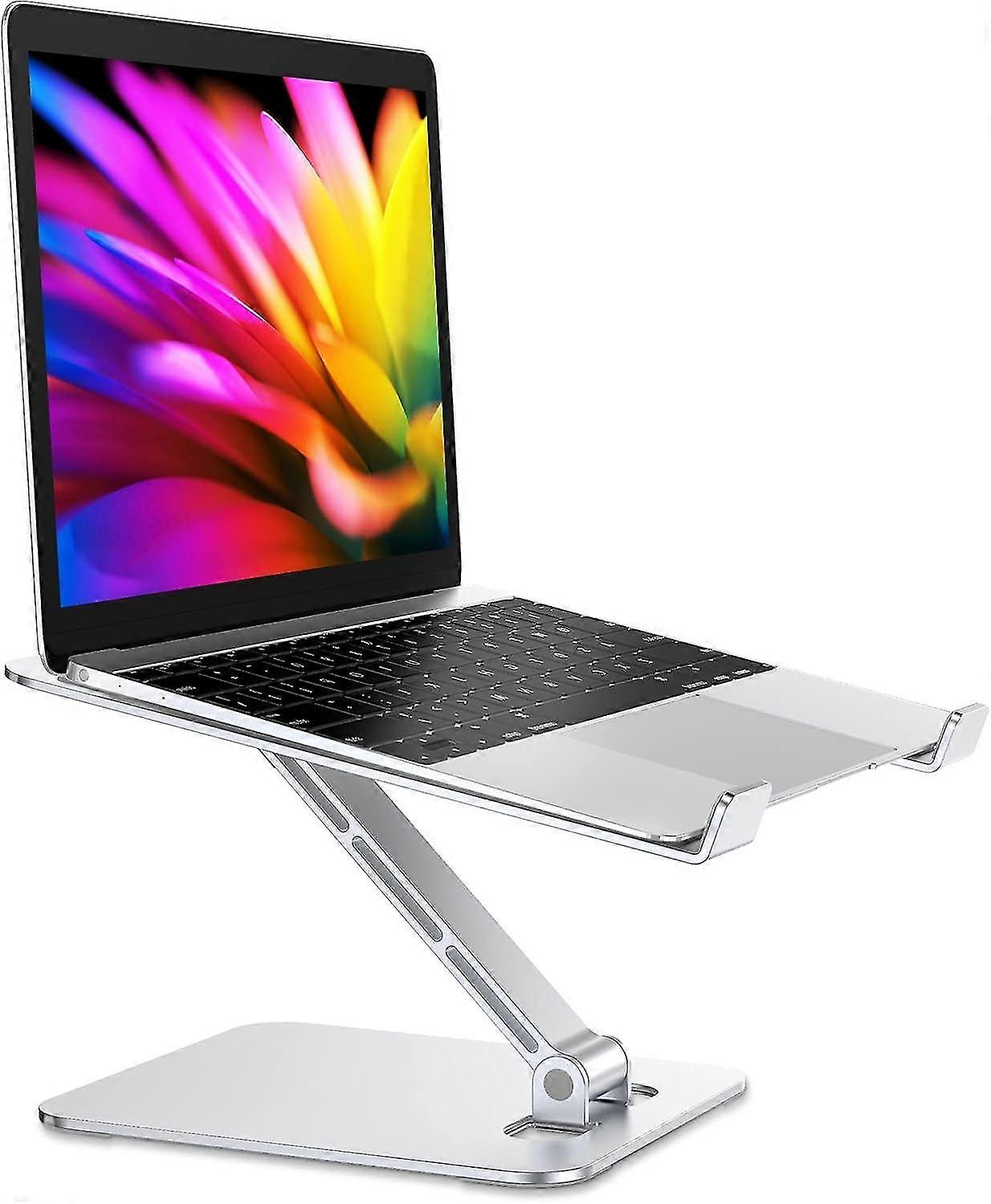 Foldable Laptop Stand, Height Adjustable Ergonomic Computer Stand for Desk, Aluminum Portable Laptop