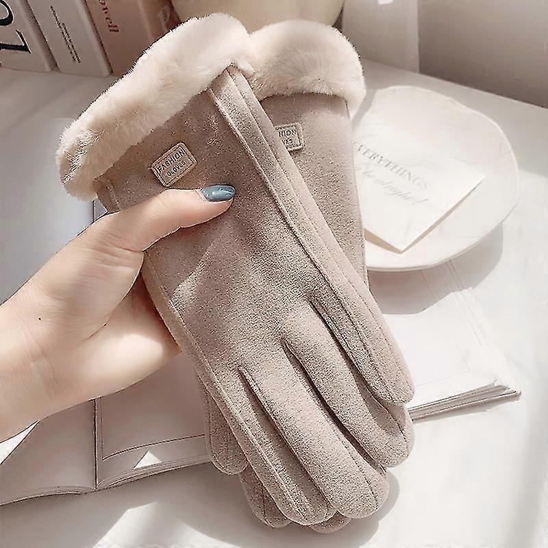 Vinterhandskar i merinoläder med träspänne, elegant present