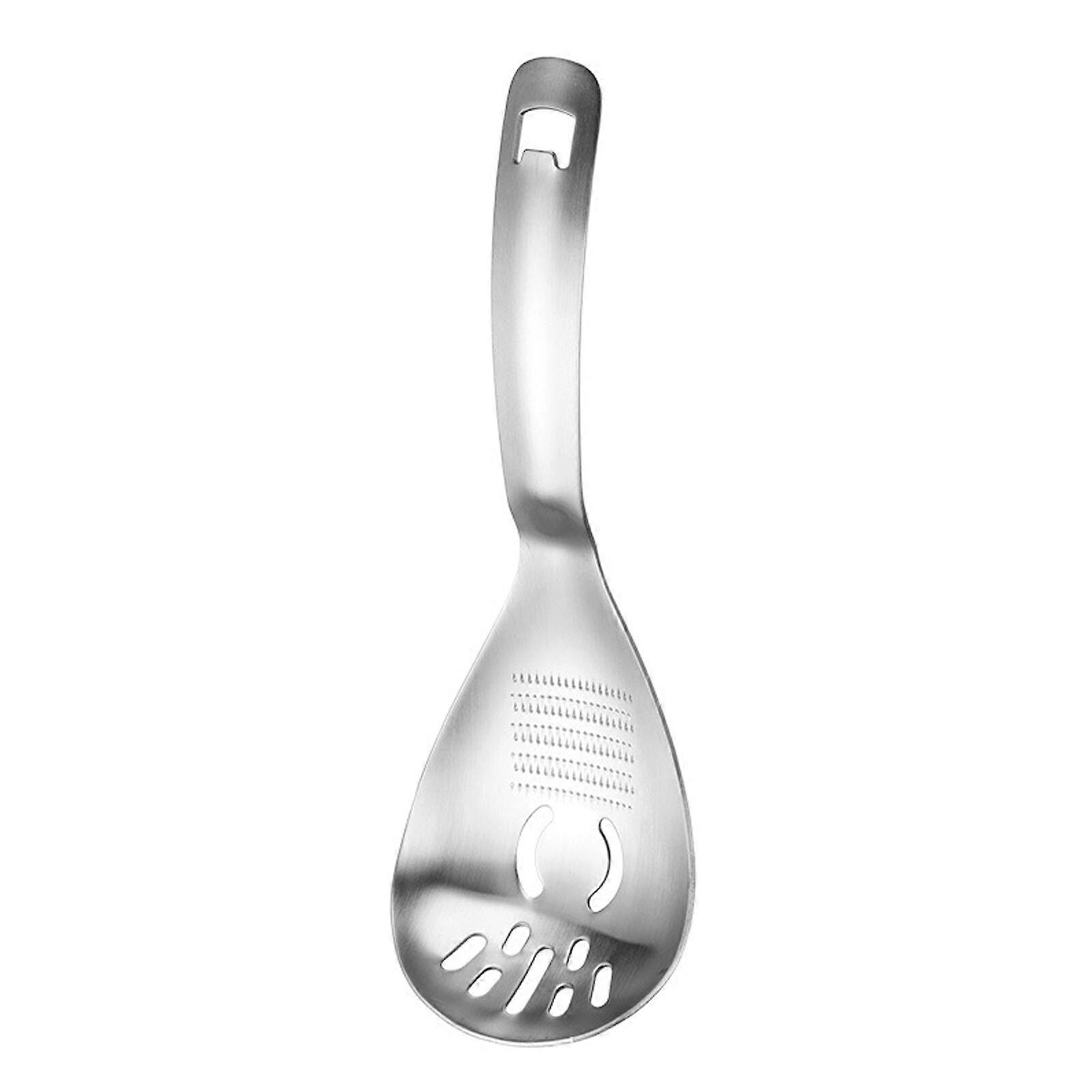 Skimmer Spoon Silver Draining 8.1x23.3cm Multipurpose Mashing Strainer Filter Colander