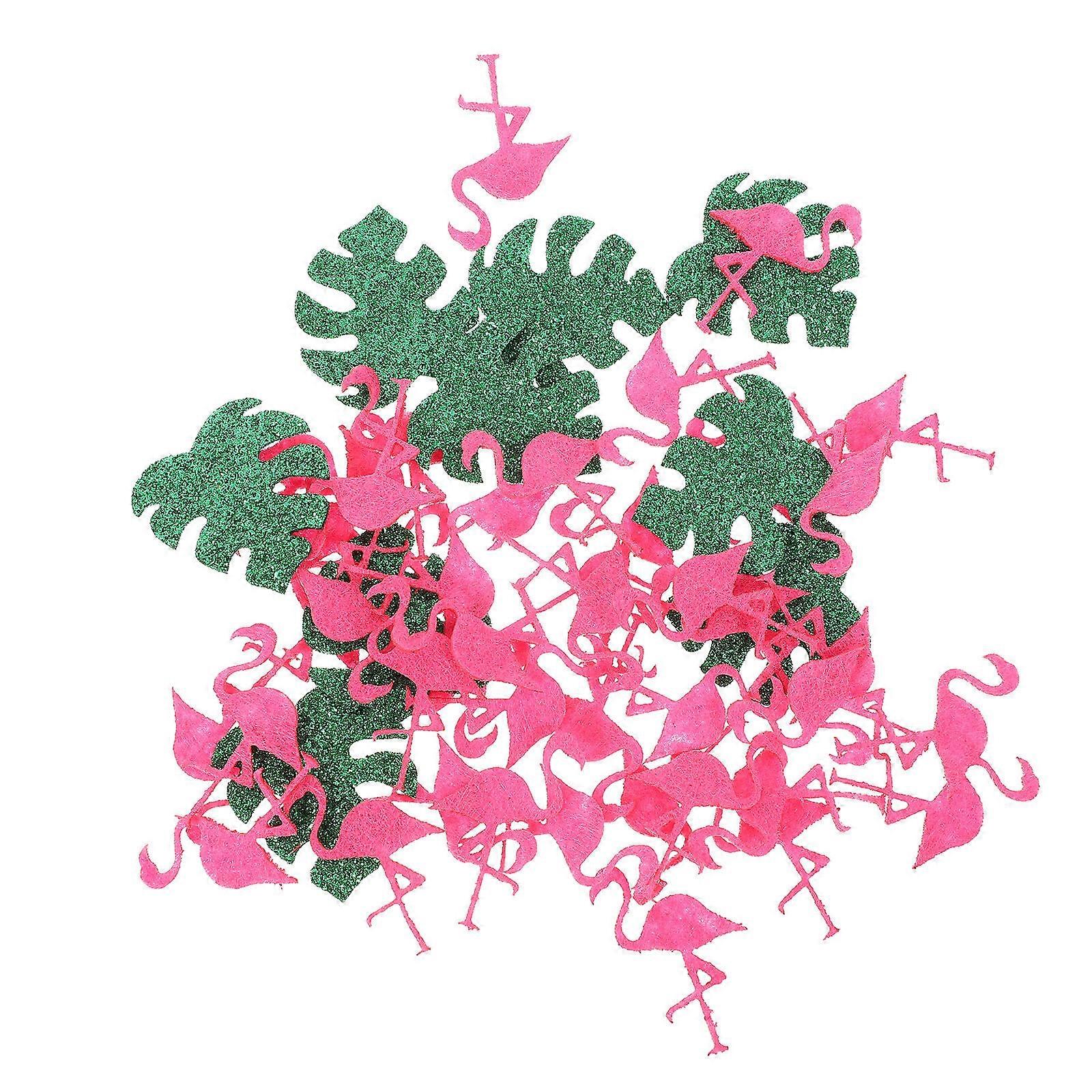 1 bag of Party Decorative Confetti Table Flamingo Monstera Design Confetti