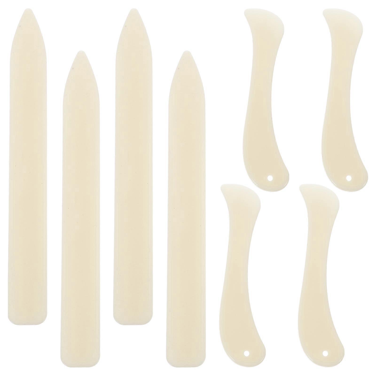 8pcs Bone Folder Tool Plastic Bone Folder Paper Creaser for Paper Crafts Bookbinding