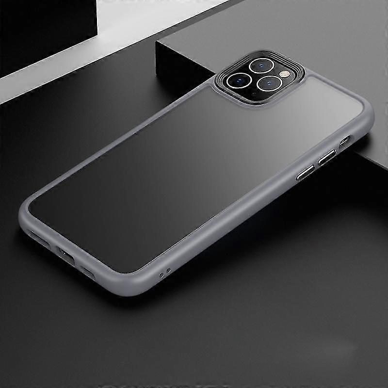 For Iphone 11 Pro Max Frosted Back Shockproof Phone Case (blue)