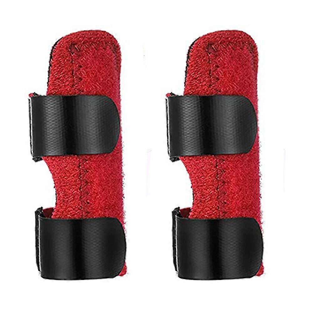 2pcs Trigger Finger Splint With Built-in Aluminium Support,red