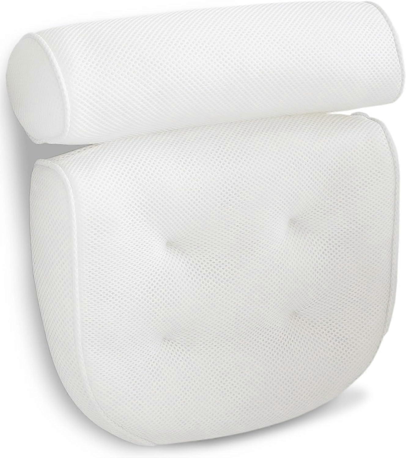 Bath Pillow for Tub Luxury Non Slip Extra-Thick Soft