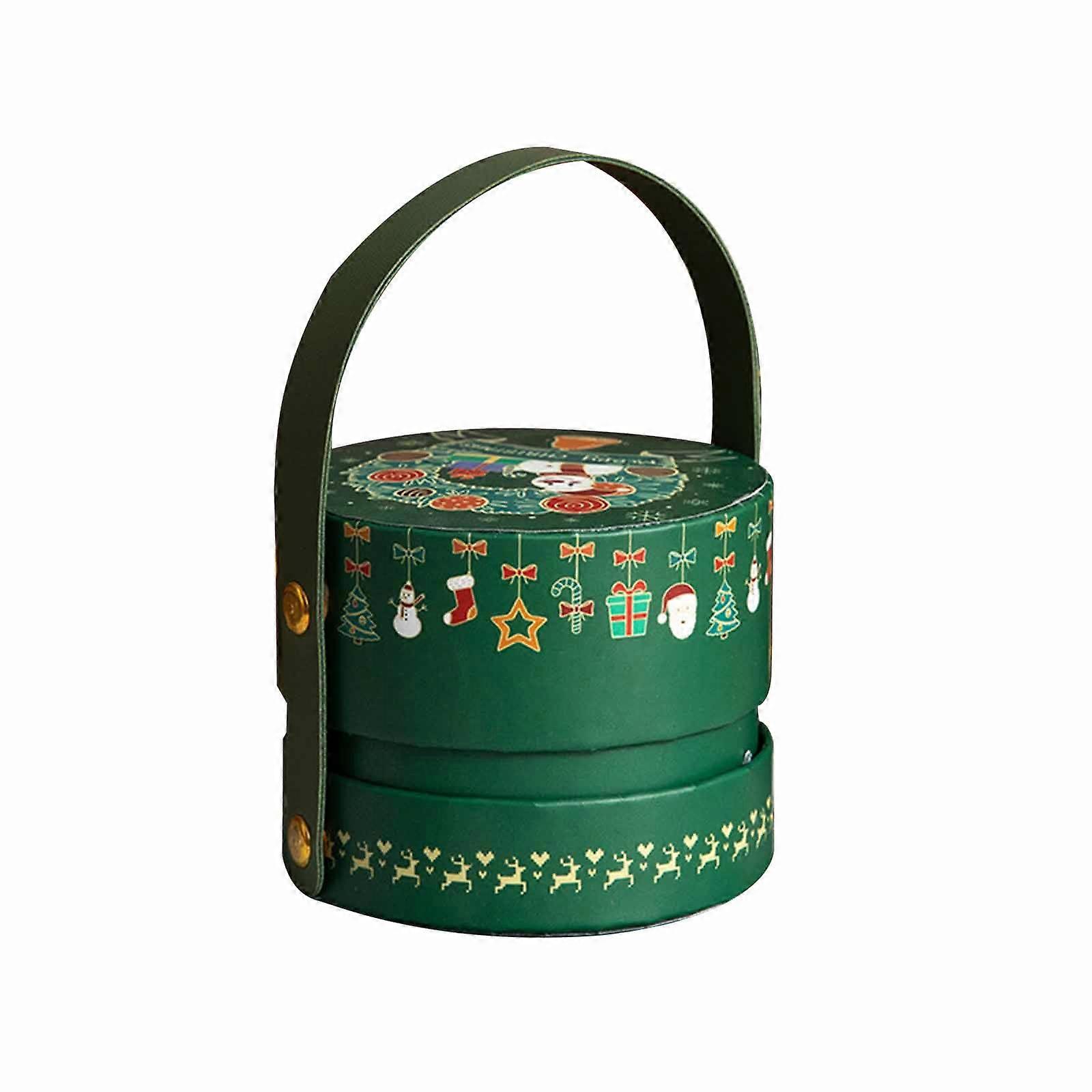 Christmas Candy Boxes Exquisite Design Decorative Creative Durable With Handle