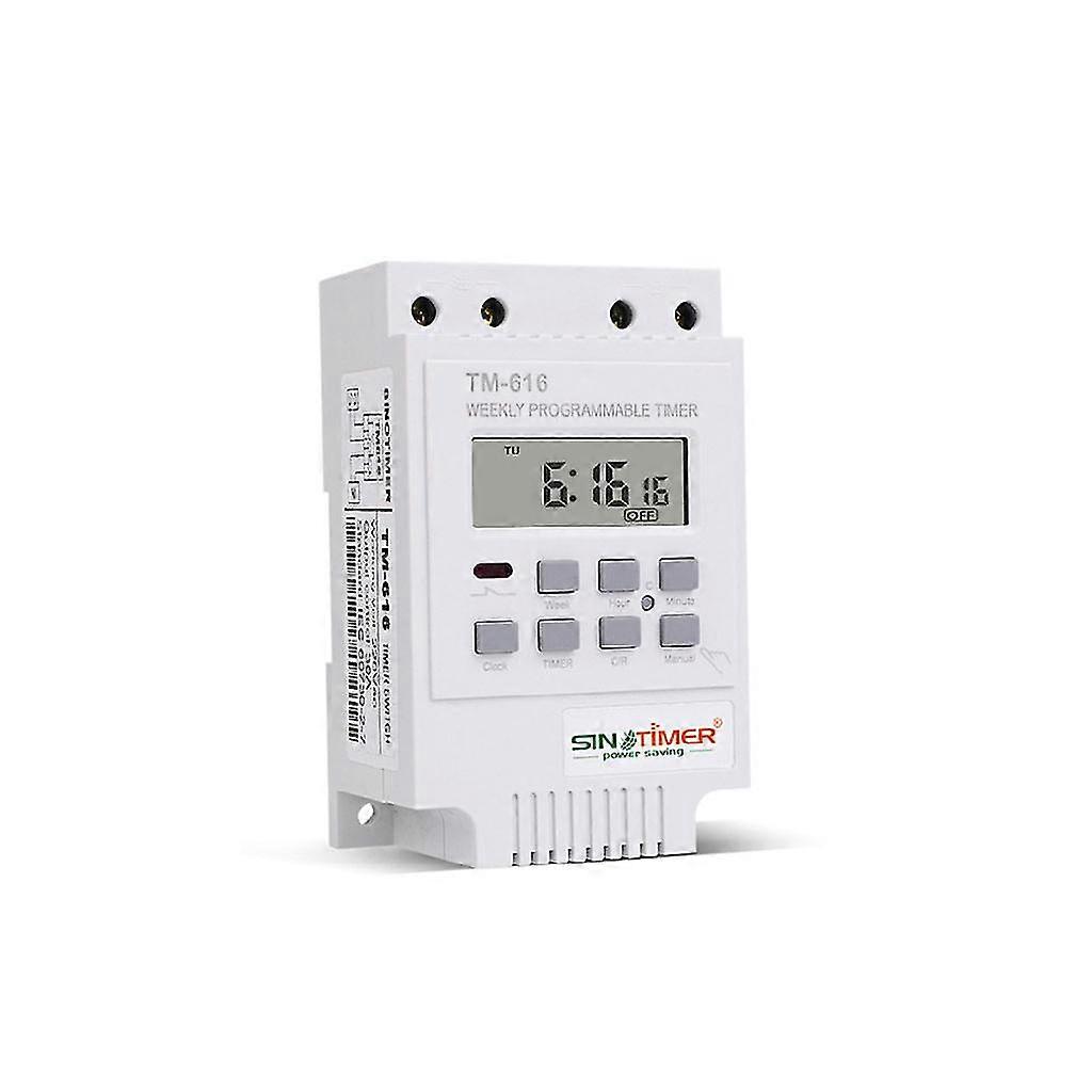 Digital Electronic Timer Switch 220v 30a Rail Mount 17 Settings 7 Days Weekly Programmable Relay Controller