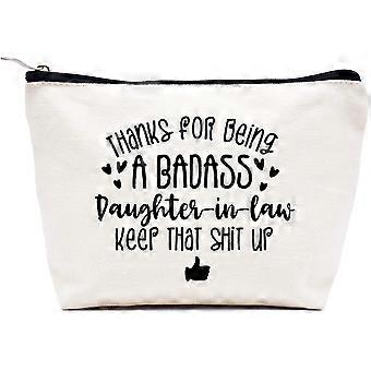 d Make-up-Tasche, Schwester Geschenk - Kämpfe gegen einen Bären für dich Schwägerin Schwiegertochter Geschenk - Danke für eine knallharte Schwiegertochter