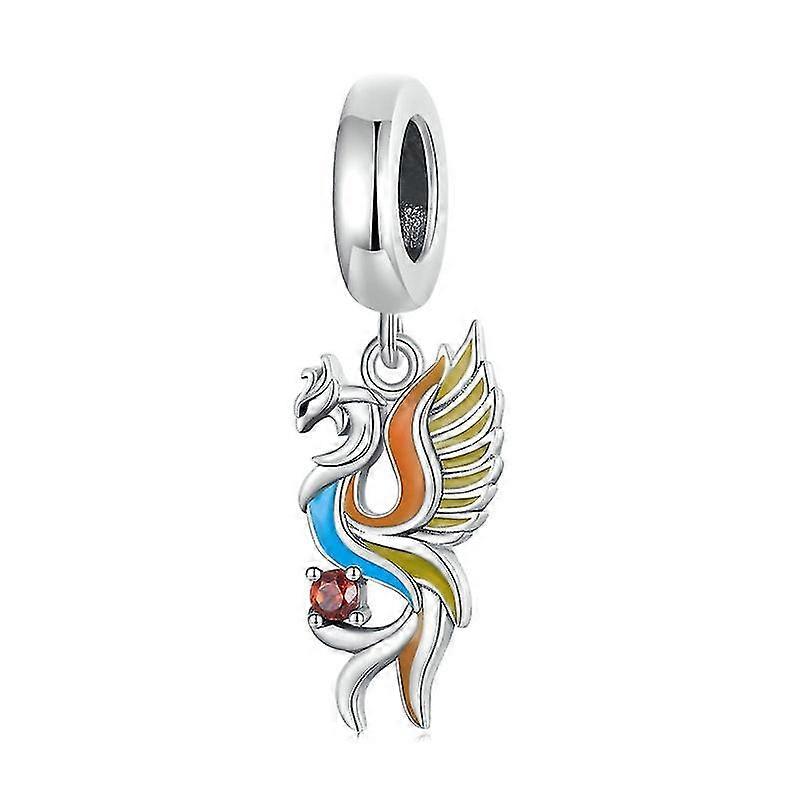 Scc2444 Phoenix Bracet Beads Longevity Bird Zircon Colgante