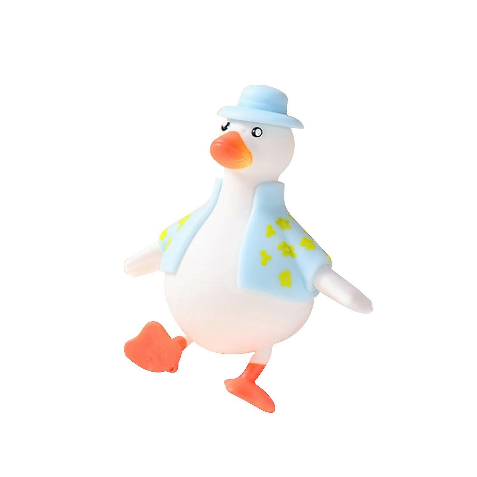 Stress Relief Toy Dress Up Duck - Funny and Cute Squeeze Toy for Calming and Concentration, Lightweight and Portable