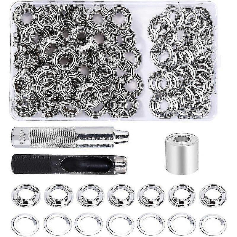 Grommet Kit Oeillets Outils 12mm 100 Ensembles Oeillets Avec 3pcs Grommet Oeillets Outils Cadeau