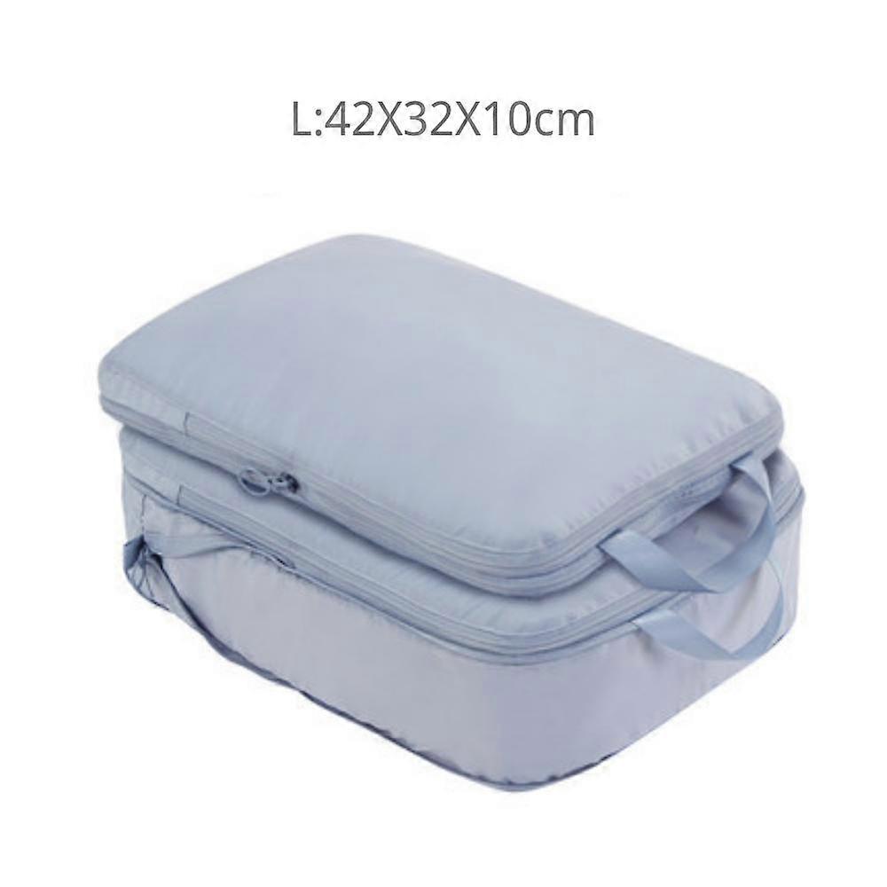 2st Travel Compression Packing Cubes Bag Bärbar resväska Kläder Arrangörer Vattentät Bagageförvaring Väskor Lådväskor