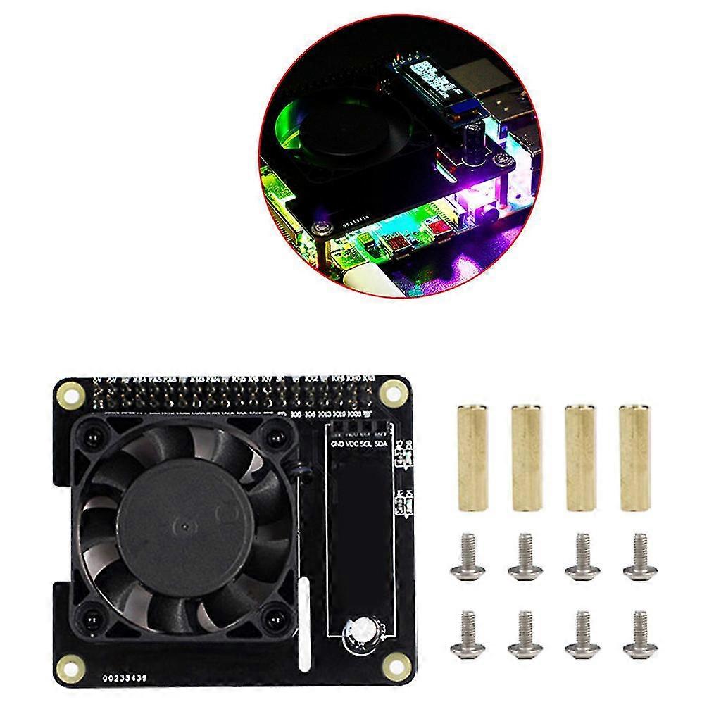 Voor Raspberry Pi 4b / 3b / 3b + Intelligent Temperature Control Fan Board