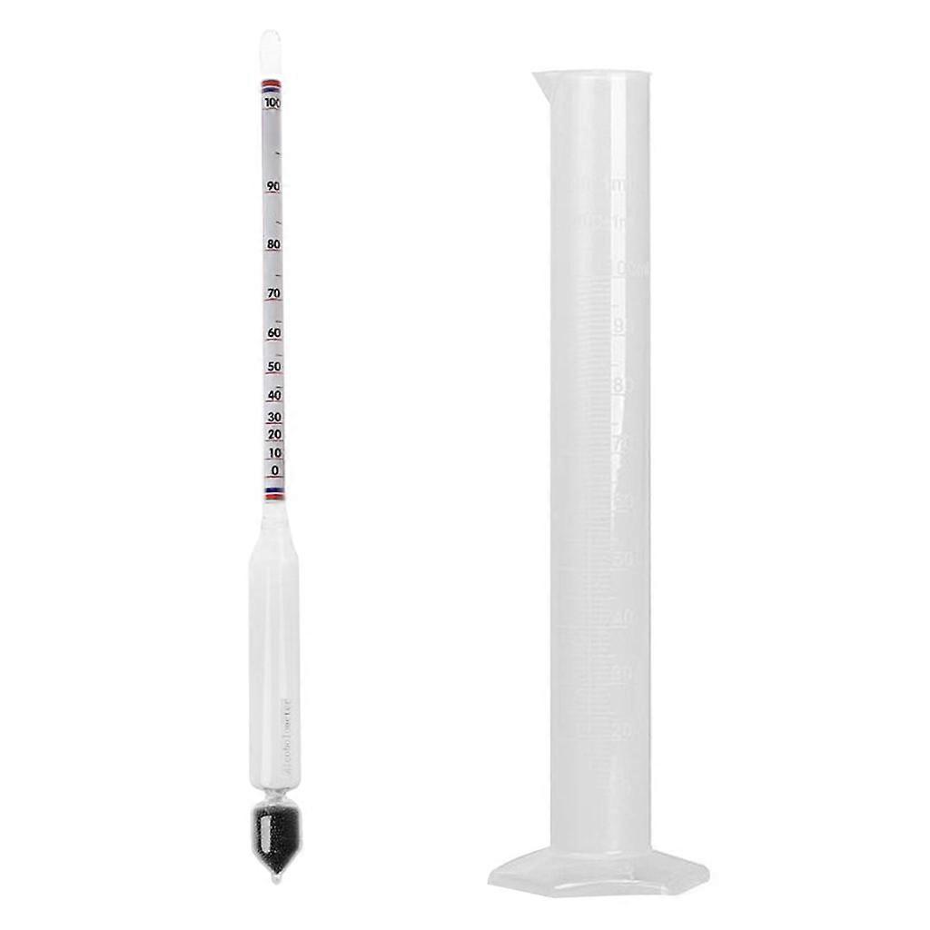 Multifunctional 0-100ml Hydrometer Tester Vintage Measuring Bottle Set Tools