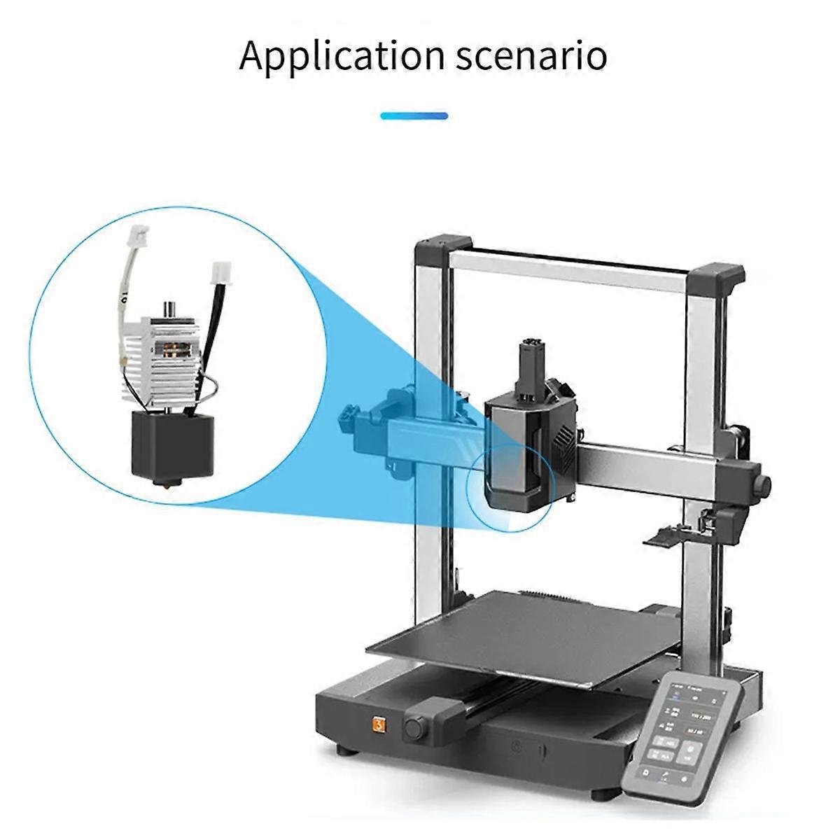3D-Druckerzubehör, 3 Extruder Print Hot End Kit für 3 Combo 0,4 mm Messing (mit Kühlkörper)