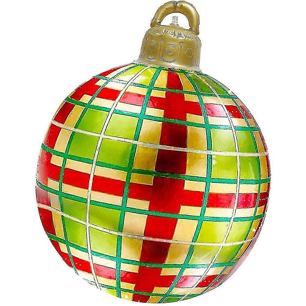 Ekstra store PVC oppustelige julekugler, julepynt Clearance Ball -hg