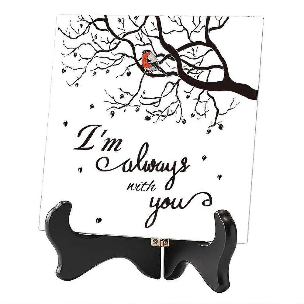 2Pcs 2 Style Square Cork Ceramics Sublimation Cup Holder Pad Mat with MDF Display Stands Tree Pattern 1pc/style