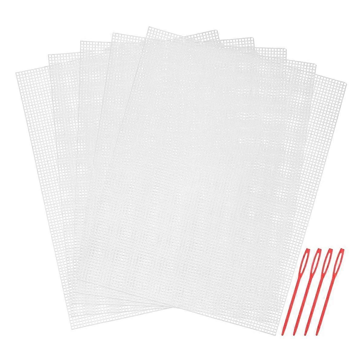 Plastic Mesh for Embroidery Plastic Canvas White Mesh for Acrylic Yarn Handmade Knitting Crochet Pr
