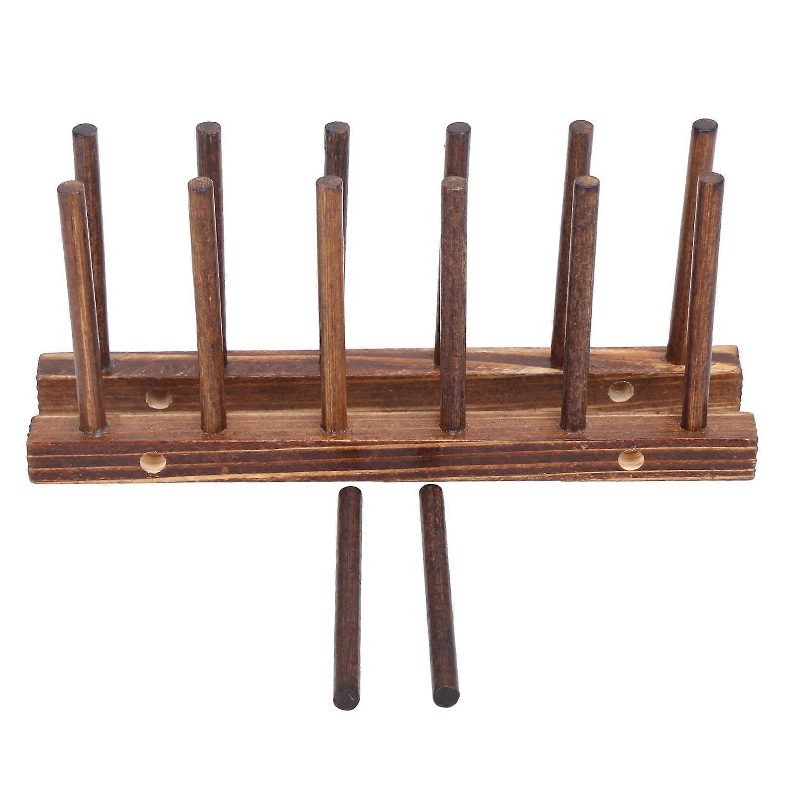 Durable foldable dish storage rack for kitchen