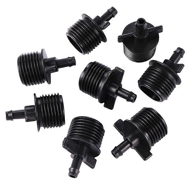 Single Hook 4 Points External Thread Black Connector Garden Irrigation Internal Thread Interface Sprinkler Connector