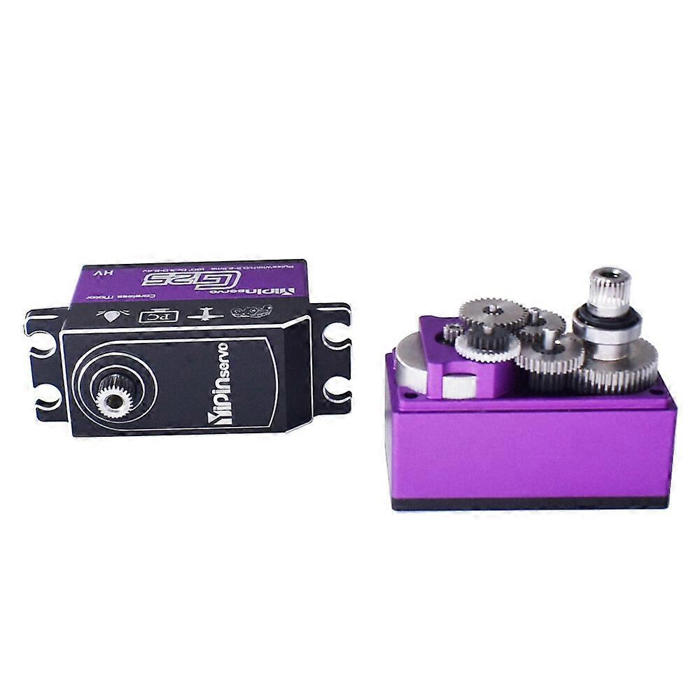 YIPINSERVO G25 25kg 7.4V High Speed Voltage Steel Gears Waterproof Coreless Low Profile Servo for 1/