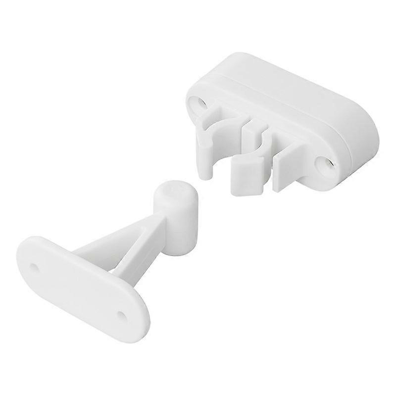 Deurvanger met flexibele klem 2-delig wit