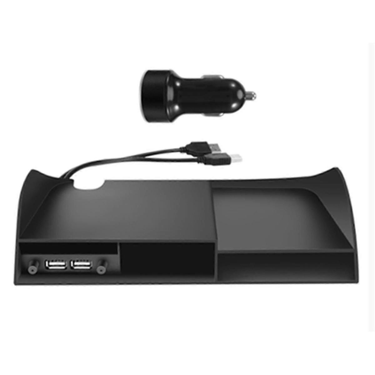 Multi-function Storage Box Center Console Organizer With 2 Usb Ports For Tray Insert Divider Storag