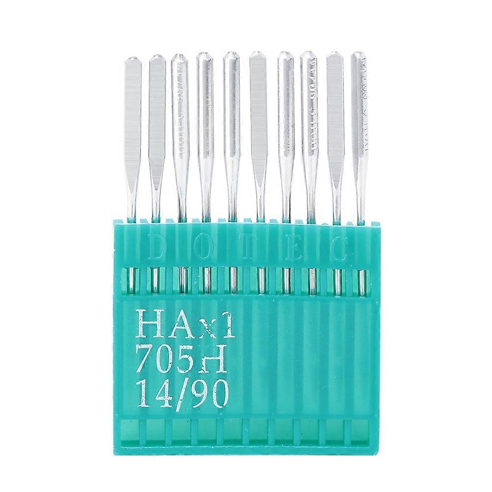 10 Pcs Metal Household Corrosion Rust Resistant Sewing Machine Needle(14/90 with Bracket)