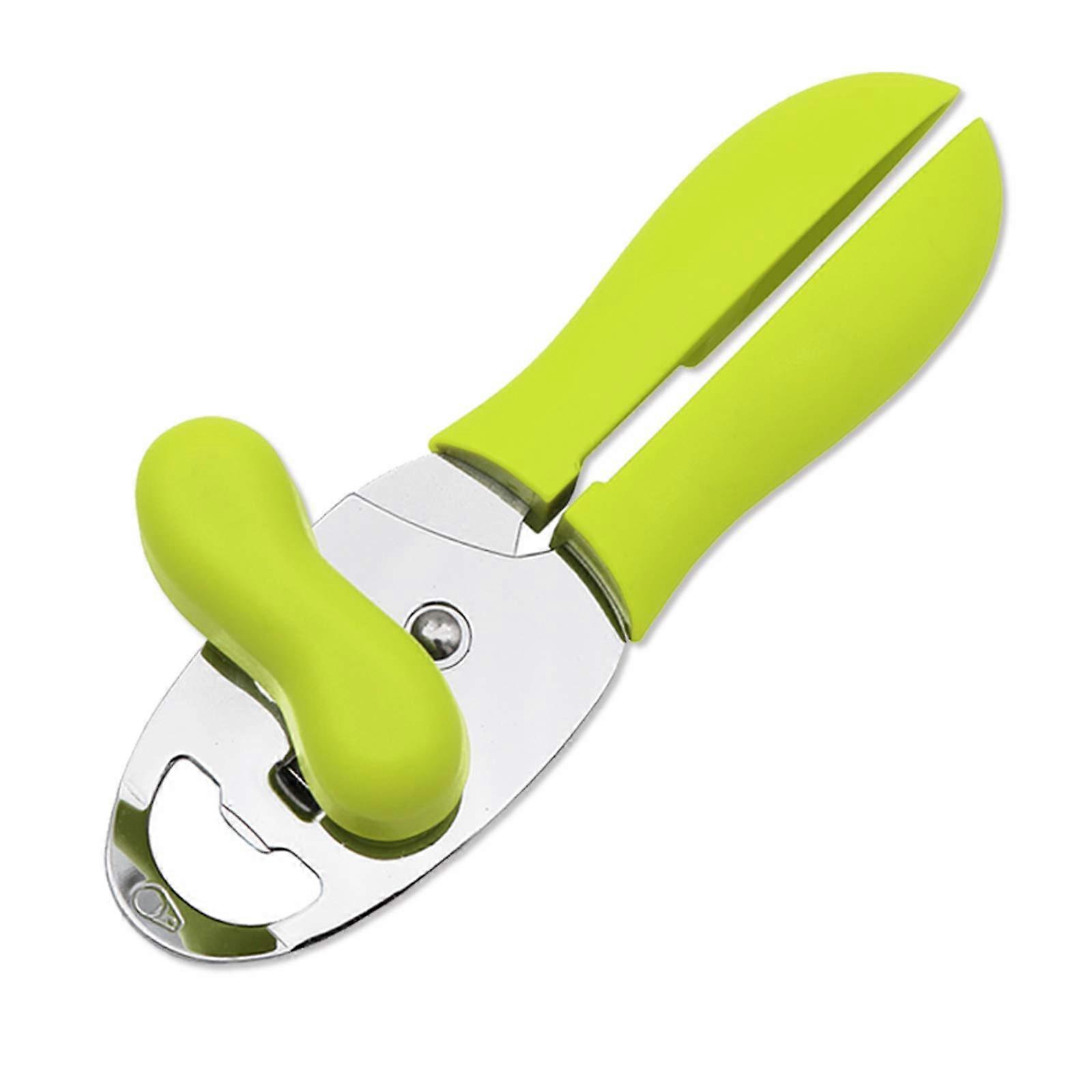 Manual safety can opener with smooth edges for seniors with arthritis
