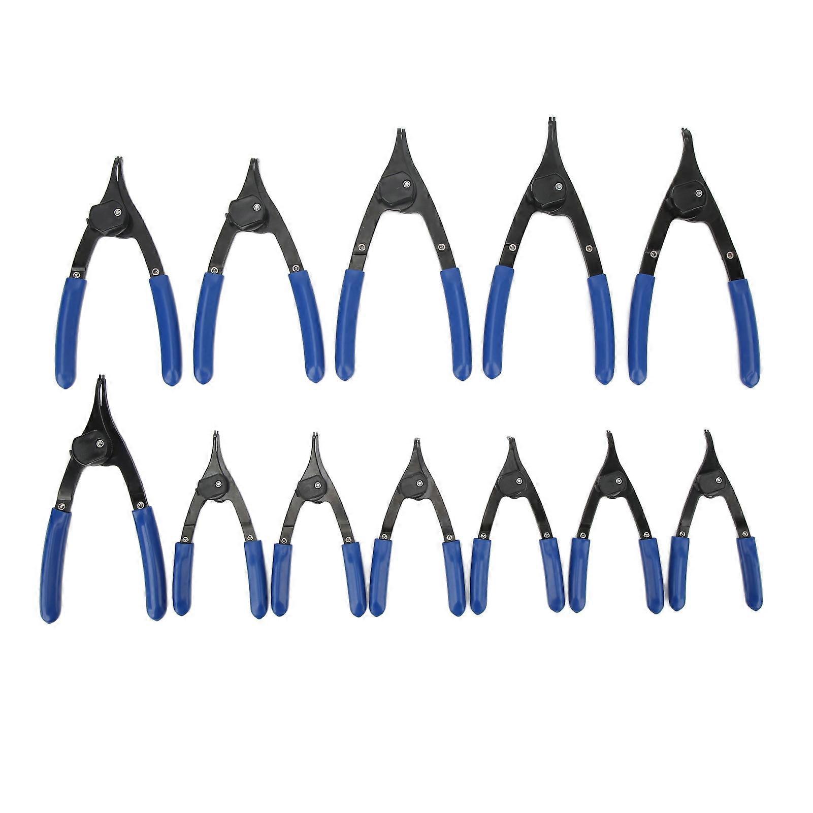 Internal external circlip pliers for vehicles - 12pcs snap ring set